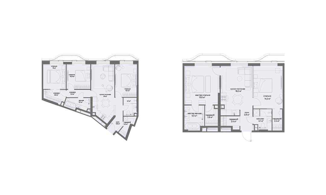 Квартиры для семьи от 65 кв.м.