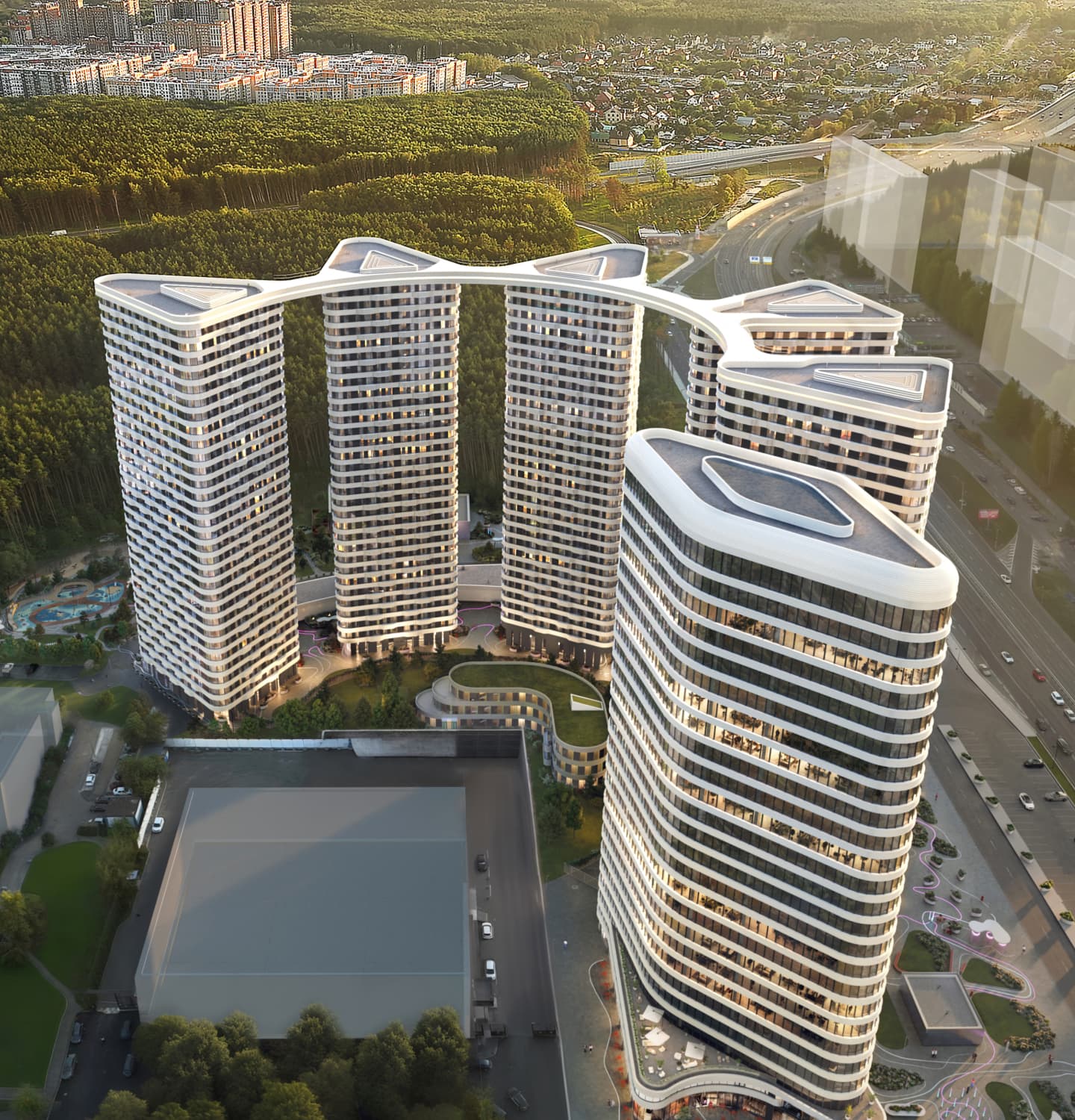 Пар{я}щий к{а}рниз